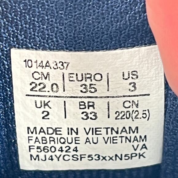 ASICS Contend 9 GS Navy Blue Running Shoes Lightweight 1014A337 Youth Size 3 - Picture 9 of 10